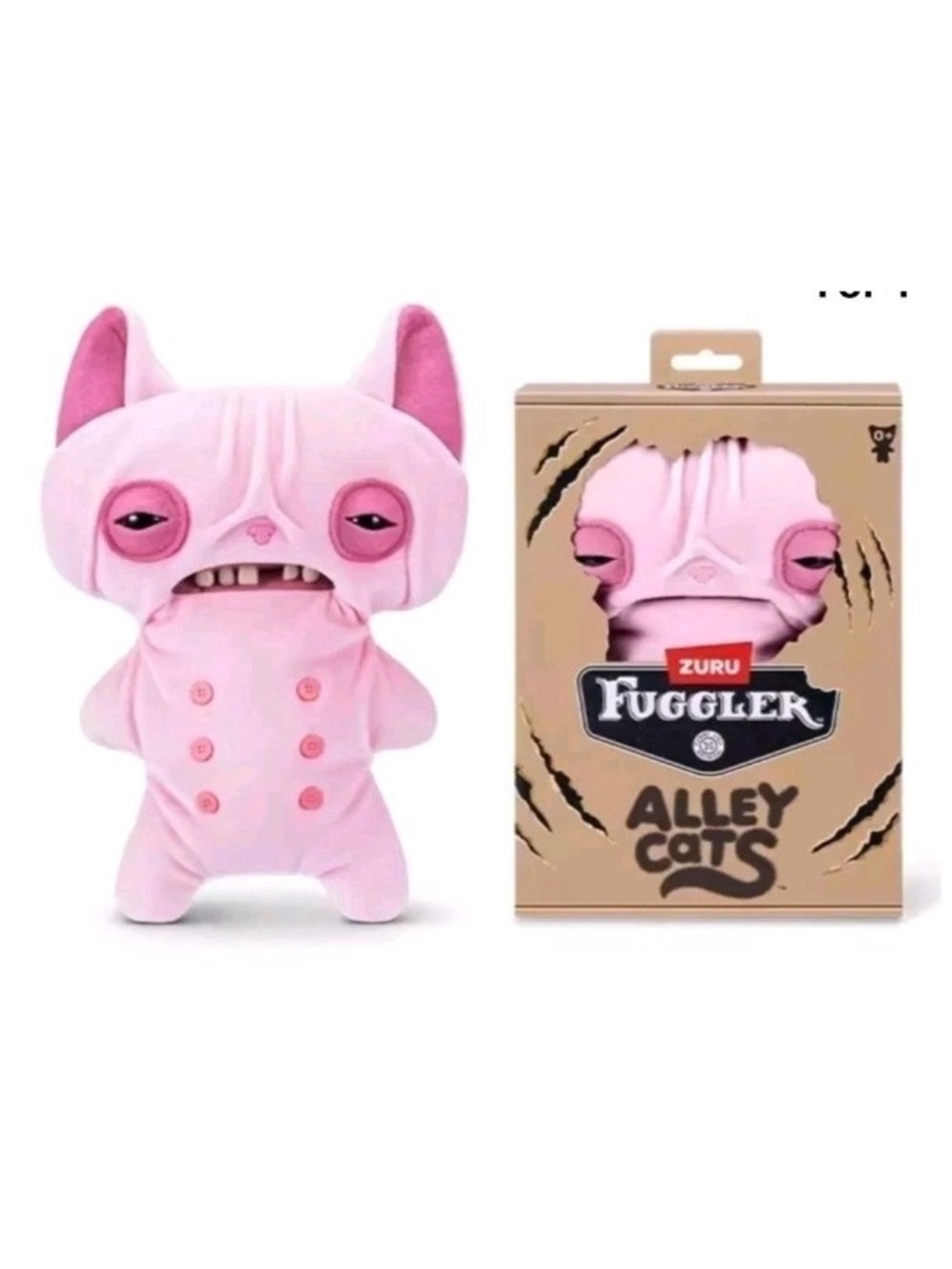 Fuggler Alley Cats Wrinkle McStinkles Plush Sphinx 9" Plush Sold Out In Stores - Picture 2 of 6